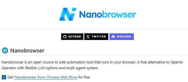 Nanobrowser